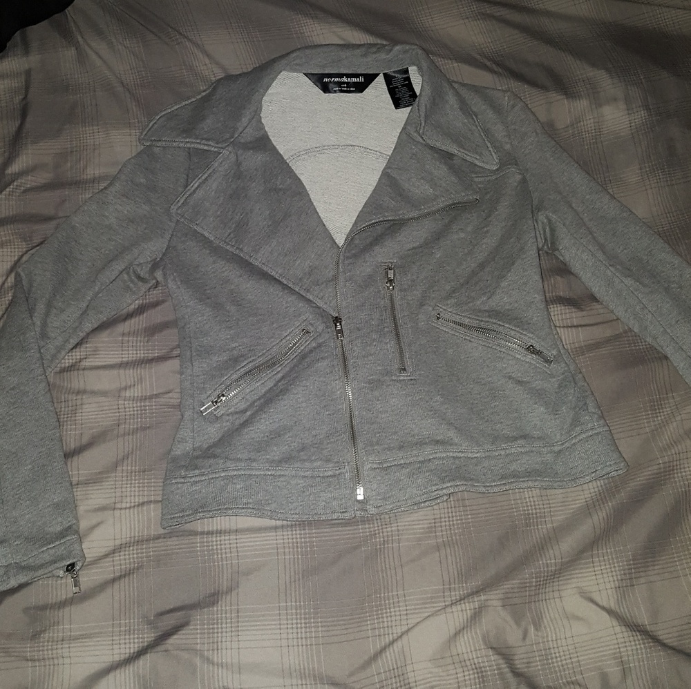 Jersey moto style jacket